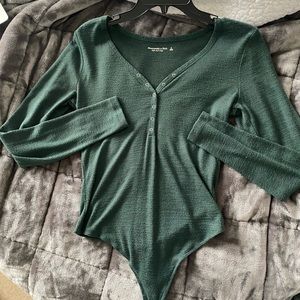 Abercrombie and fitch green bodysuit